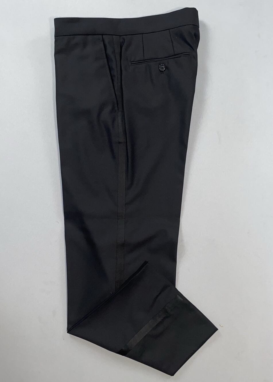 Jhane Barnes Menswear Flat Front 100% Wool Formal Tuxedo Pants. Men's 34X28, EUC